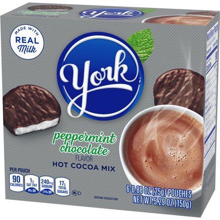 York Peppermint Chocolate Hot Cocoa Mix, 6 Počet