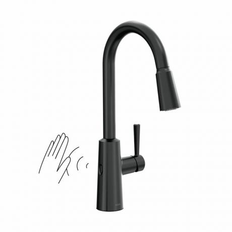 Moen Riley Matte Black, jednorúčka, kuchynská batéria s vysokým oblúkom, 7402EWBL