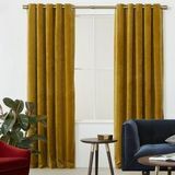 Julius Velvet Eyelet Lined Pair Curtains, od 69 GBP