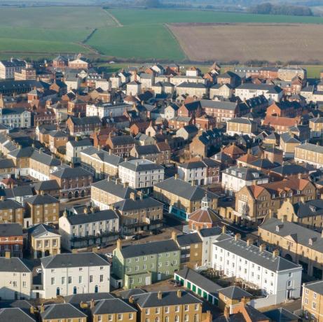 ariel pohľad na vývoj Poundbury