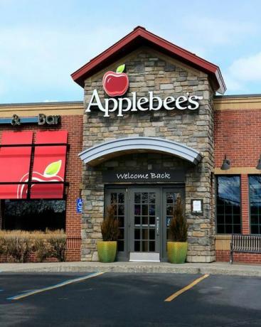 vchod do reštaurácie applebees s logom nad dverami, severné idaho foto Don Melinda Crawford obrázky z edukácie univerzálne obrázky skupina cez obrázky Getty