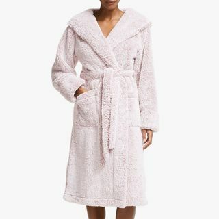 Ahoj Pile Fleece Robe, šedá