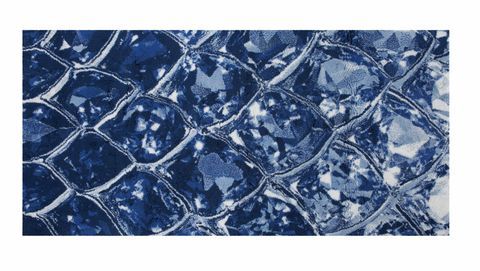 Abbys & Habidecor Blue Gem Bath Mat