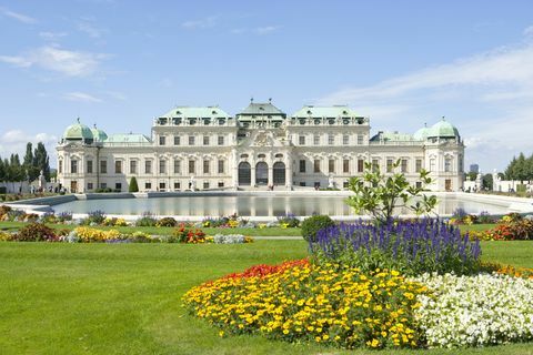 Rakúsko, Viedeň, palác Belvedere a záhrady