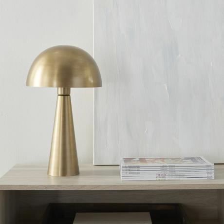 Stolová lampa Nourison Gold Mushroom Accent