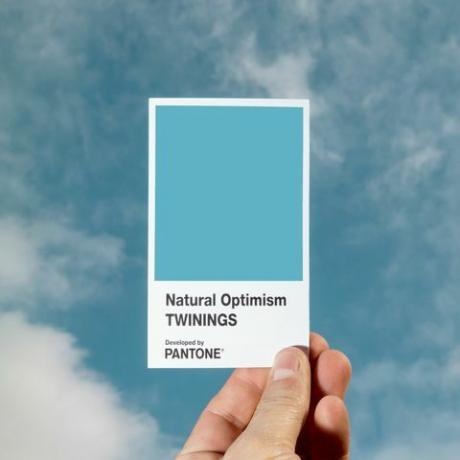 Twinings Infusionions Natural Optimism v spojení s Pantone