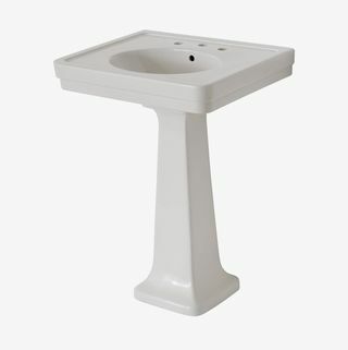 Alden Fine Fire Clay / Vitreous China Single Pedestal Toaletná umývadlo so spätným rázom 26 "x 20" x 40 "