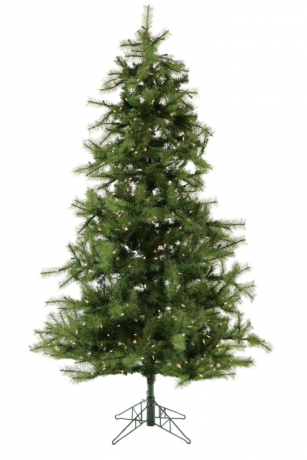 7,5-stopový, predsvietený zelený vianočný stromček z borovice líškovej