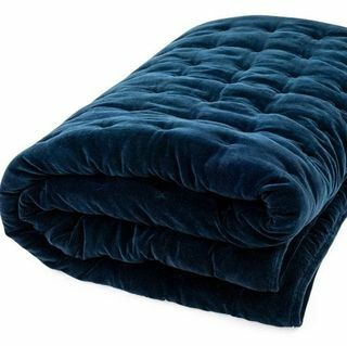 Velvet Quilt Midnight Blue