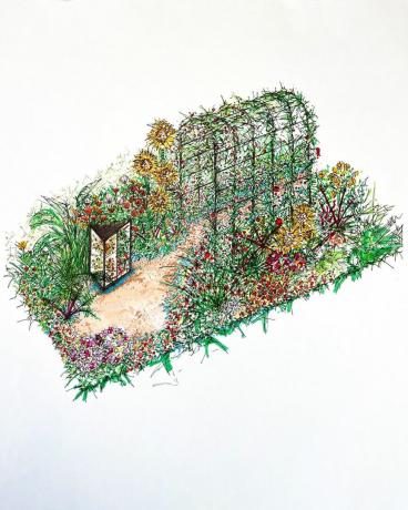 ona pestuje zeleninu, rhs hampton court palácový záhradný festival