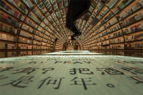 čínske kníhkupectvo nápisy