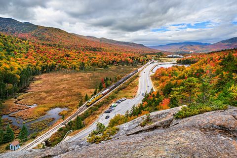 scénická železnica v Crawford notch