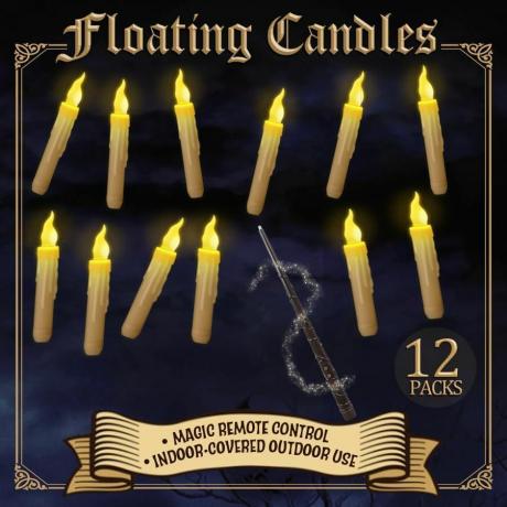 Bezplameňové sviečky s diaľkovým ovládaním kúzelné paličky (12 kusov)