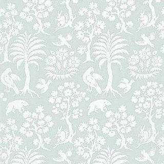 Tapeta na plochu Schumacher Palm Damask Sky