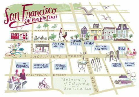 nákupná mapa san francisco