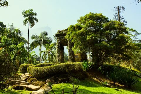 Pamätník, Jardim Botanico, Rio de Janeiro, Brazília