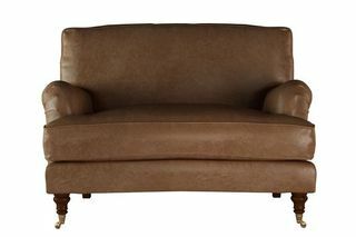 Zvonček Loveseat v Tan Vintage Leather