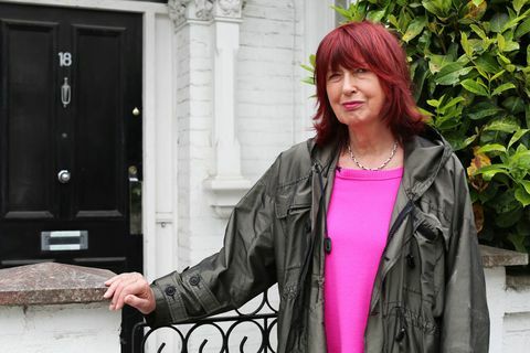 Janet Street-Porter pred detským domom v Parsons Green