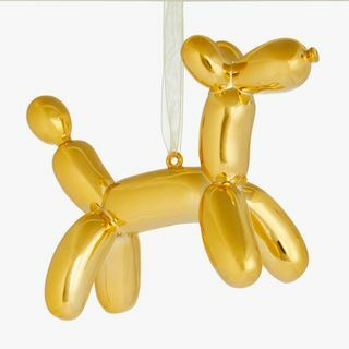 Pop-art balónová cetka pre psa, zlatá