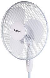 Igenix DF1655 Stojan oscilujúci 3-stupňový ventilátor s bezpečnostnou mriežkou, 16 palcov, 40 W, biela