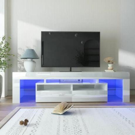 Moderný lesklý LED TV stojan